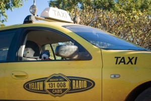 Snoopy & THE taxi!